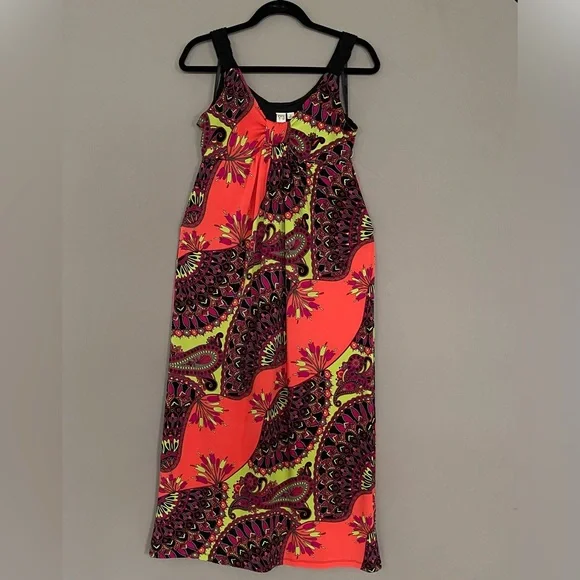 knee length dresses for ladies Emma & Michele V-Neck Sleeveless Tie Waist High-Low Hem Zipper Back Solid  Maxi Scuba Dress